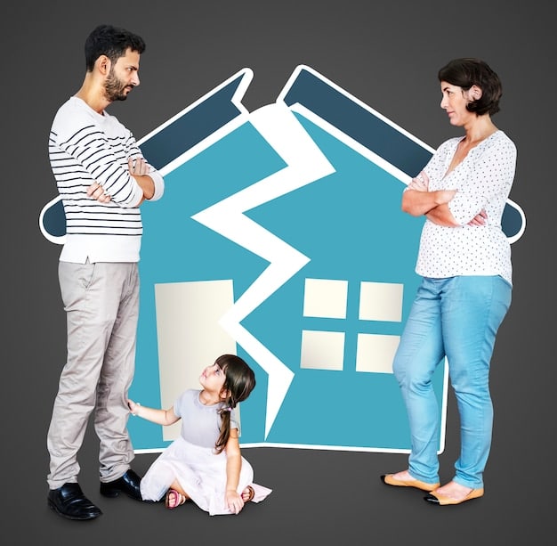 A split image showing two contrasting scenarios: on one side, a family happily moving into a new home, and on the other side, a person looking stressed while reviewing mortgage documents.