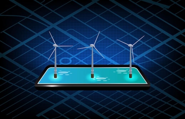 A visual representation of renewable energy sources like solar panels and wind turbines, symbolizing tax credits for green energy initiatives.