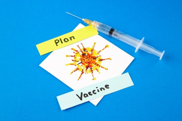 A close-up illustration showing the different types of COVID-19 vaccines and booster shots, labeled with their brand names (e.g., Pfizer, Moderna, Johnson & Johnson). The illustration highlights key differences and recommendations for each vaccine type.
