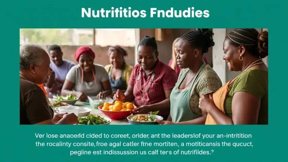 Community engagement in nutrition initiatives
