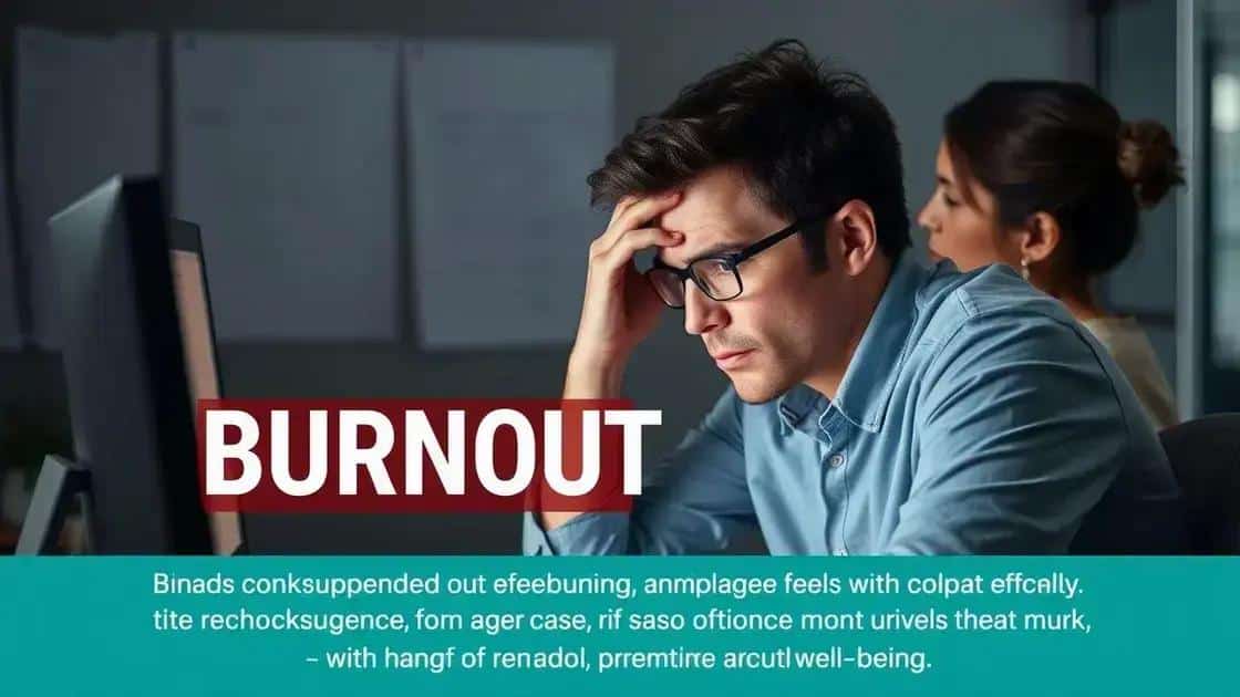 Impact of burnout on productivity and employee well-being