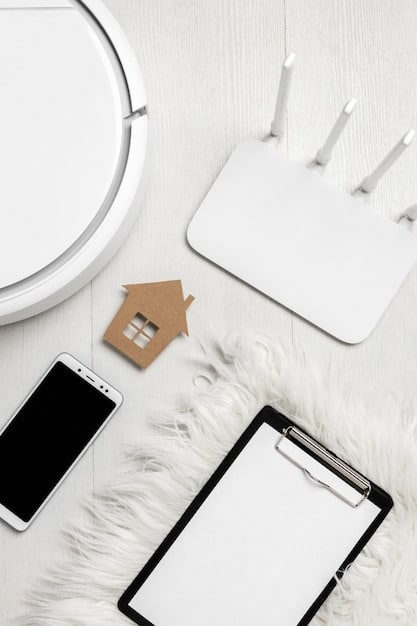 A visual representation of a mesh Wi-Fi network setup in a house. The image shows the router connected to the internet, with multiple satellite nodes strategically placed throughout the home, ensuring complete Wi-Fi coverage.