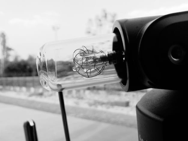 A close-up shot of a smart sprinkler head with a built-in sensor, highlighting its technology and precision.