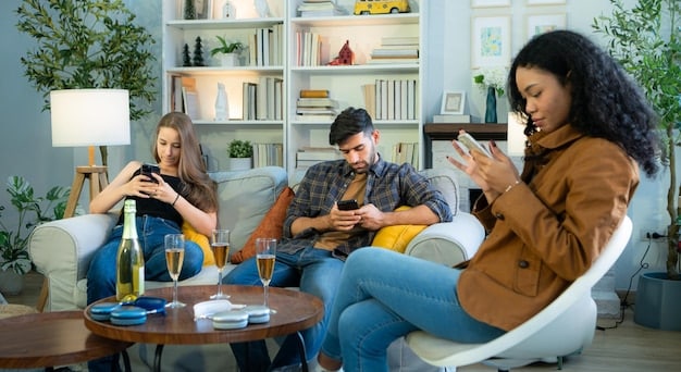 A diverse group of people interacting with a smart home environment, using voice commands to control various devices. The image highlights the inclusivity and accessibility of AI-powered smart homes for a wide range of users.