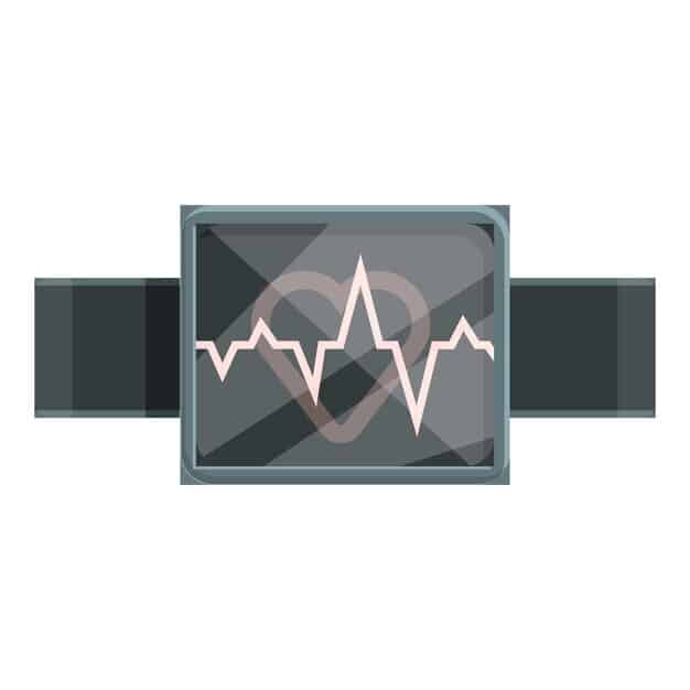 A graphic representation of a smart mirror displaying health data, including heart rate, sleep patterns, and activity levels, all captured by integrated sensors. The mirror provides personalized health recommendations and insights based on the collected data.