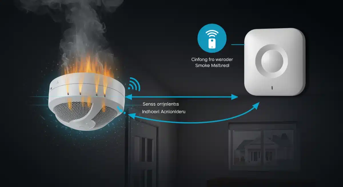 Smart smoke detector alerting emergency services