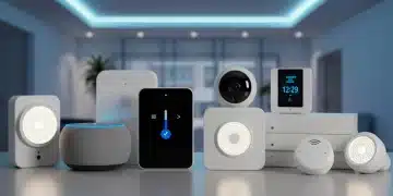 Collection of well-maintained smart home devices in a modern setting