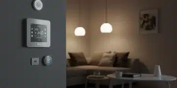 Smart home interior with personalized comfort dashboard and integrated devices