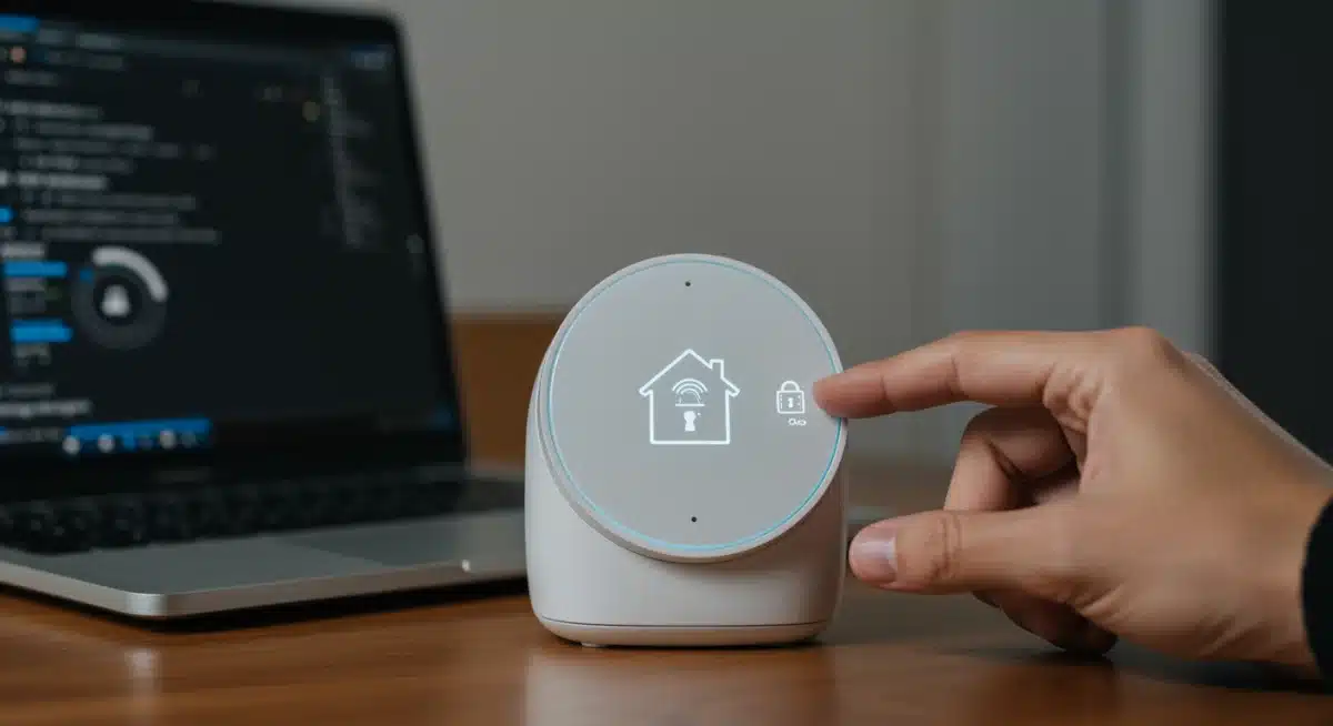 Hand updating smart home device firmware for enhanced security