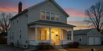 Older US home with integrated smart security features in 2026