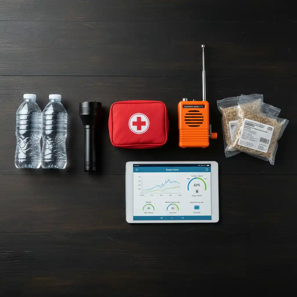 Comprehensive emergency kit with smart home tech integration