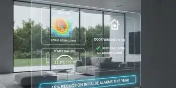 Smart home security system interface with integrated sensors