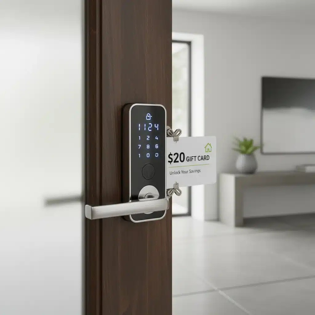Smart Lock Offer: $20 Gift Card with Purchase – Limited Time!