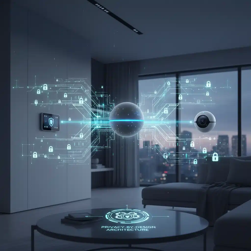 Encrypted data flow between smart home devices
