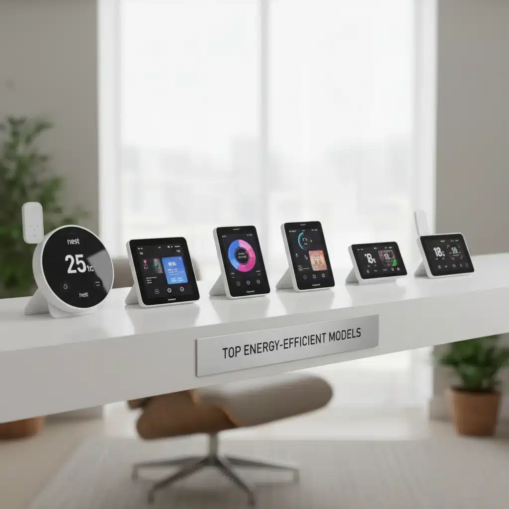 Collection of top energy-efficient smart thermostat models