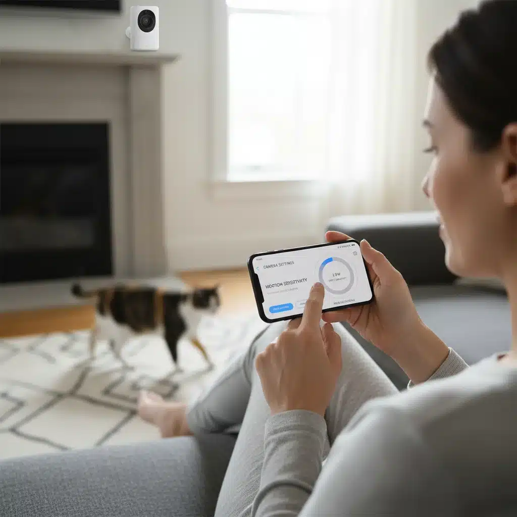 Adjusting smart security camera sensitivity for pet immunity